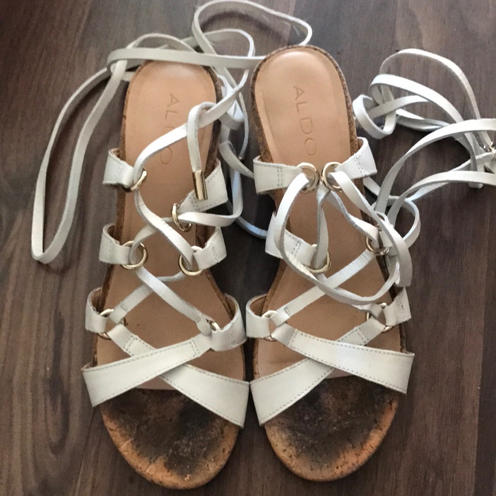 Aldo Leather heeled sandals